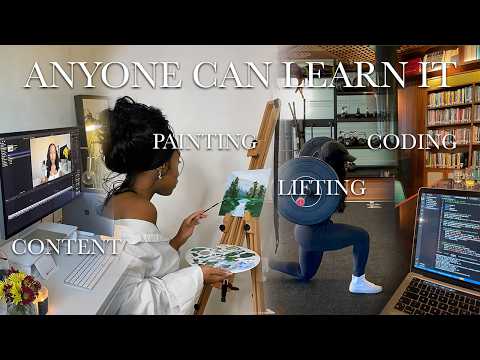 how to learn ANYTHING FAST (its not natural ability) | coding, editing, painting etc 🧠✨