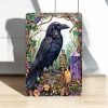 Raven Aluminum Wall Sign - Mystical Gothic Decor - Decorative Witchy Wall Decor - Image 2