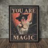 Retro MAGICIAN WITCH Wall Art, You Are Magic Illusionist Poster - Image 2