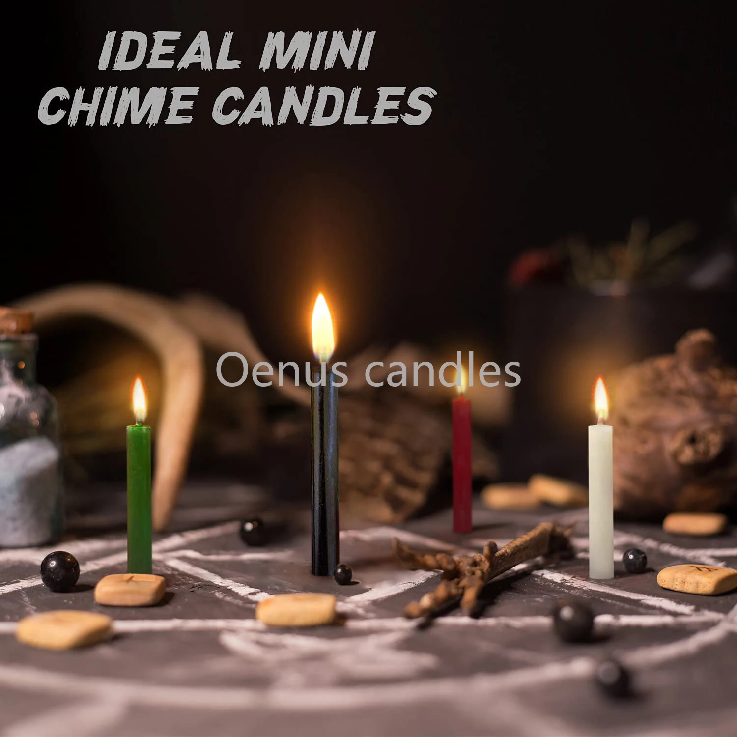 10-Piece Witchcraft Color Candle Set (with Pentagram Seal) - Image 4