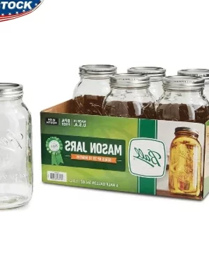 64oz Mason Jars Set of 6