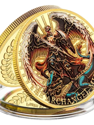 Archangel Michael Protection Gold Coin