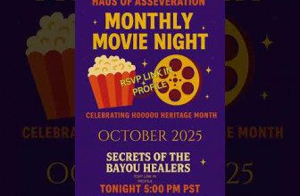 Movie Night!  Haus of Asseveration #hoodoo