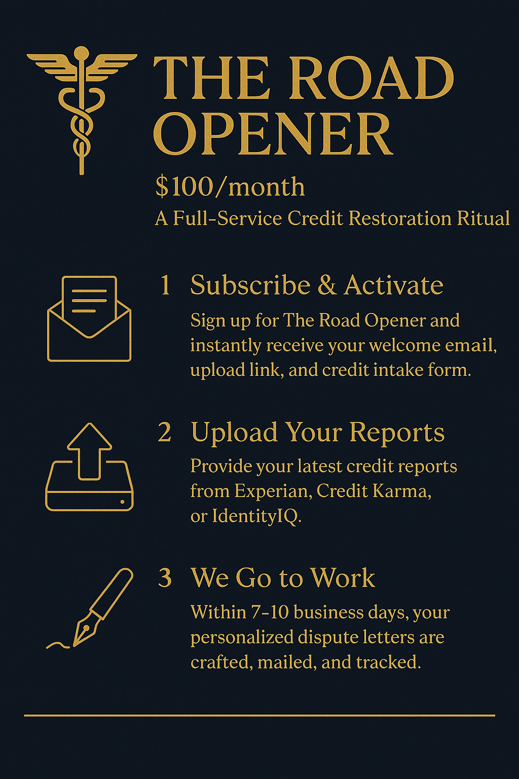 ? The Road Opener: Monthly Credit Cleansing Service (Full Service) - Image 2