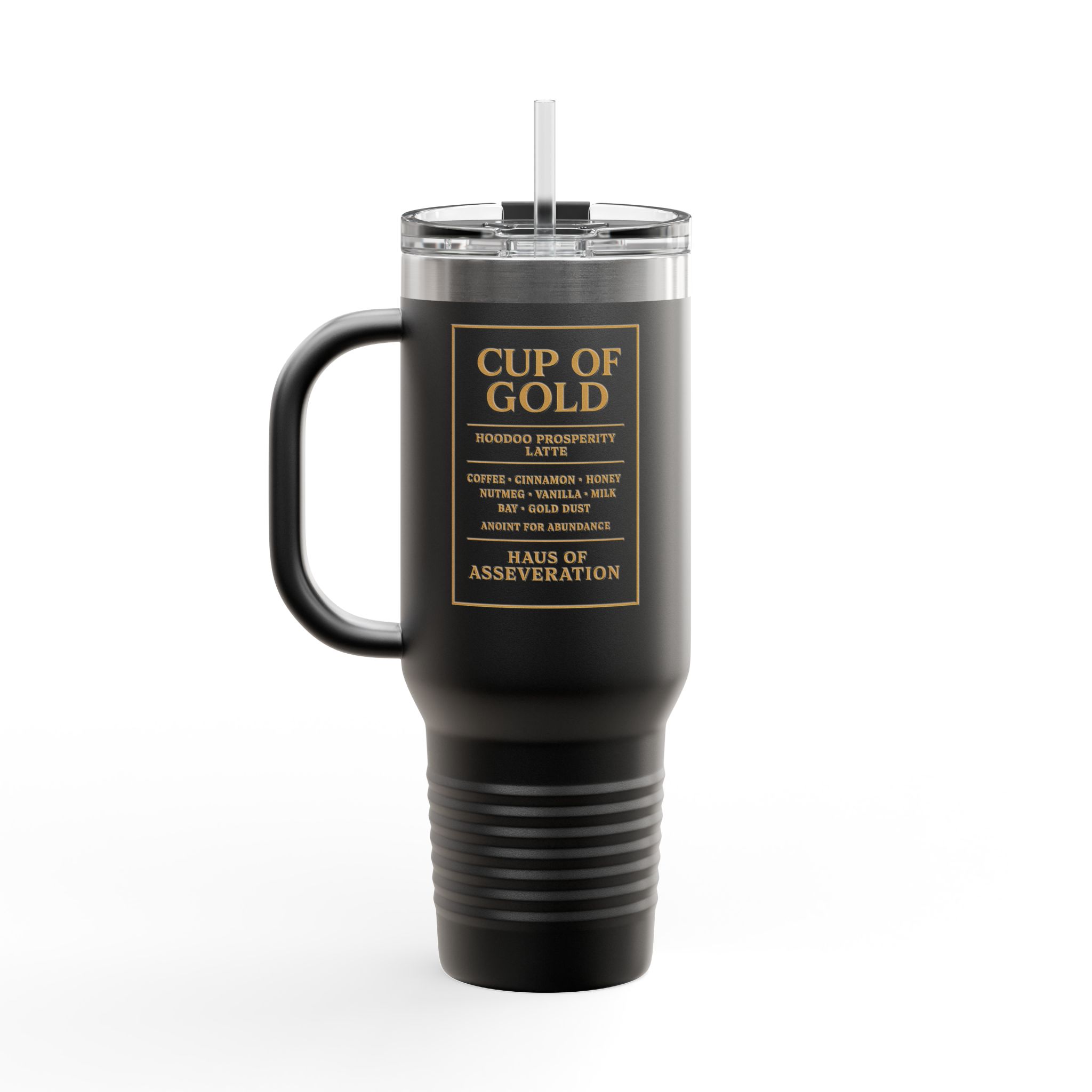 Cup of Gold – Hoodoo Prosperity 40oz insulated travel Mug #hoodoo #coffeemug