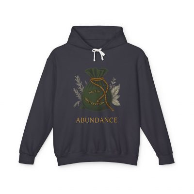 Fleece Jumbo Print Hoodie – Abundance Mojo Bag