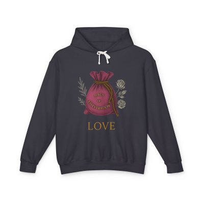 Fleece Jumbo Print Hoodie – Love Mojo Bag