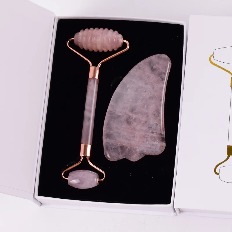 Rose Quartz Gua Sha Anti-Aging Tool - Image 2