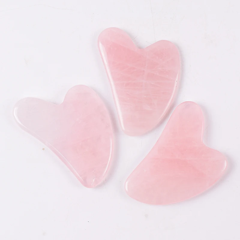 Rose Quartz Gua Sha Anti-Aging Tool - Image 5