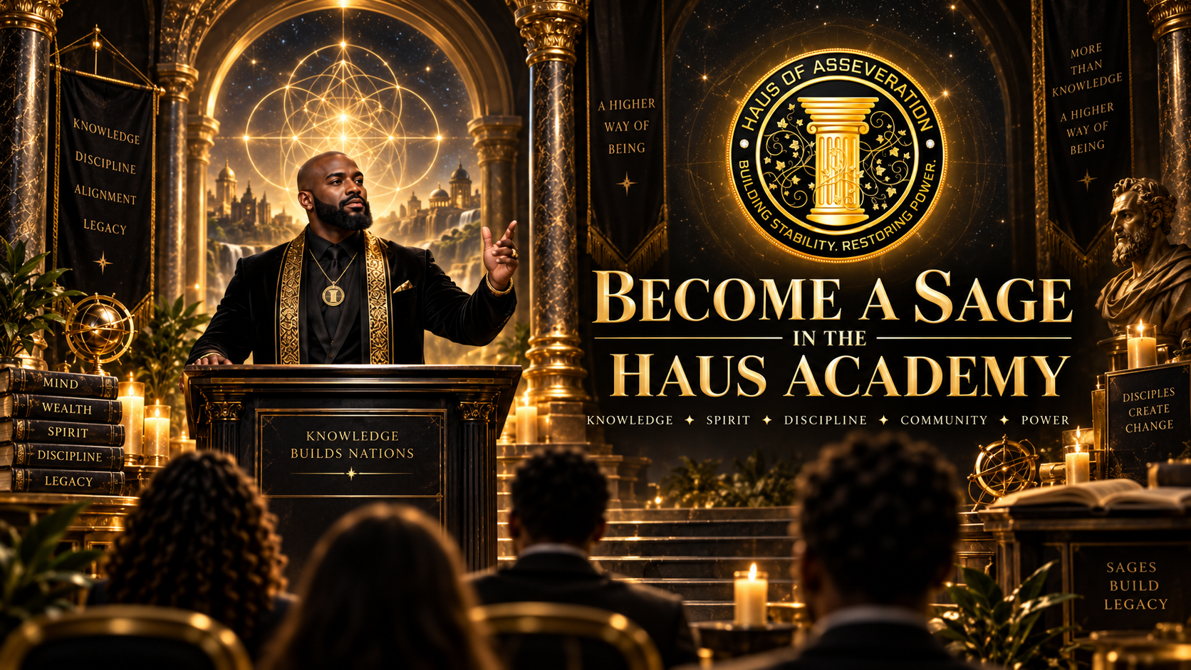 Black Sage teaching at the Haus Academy