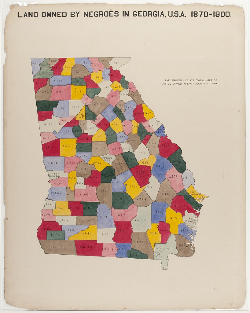 W.E.B. Du Bois / The Georgia Negro charts